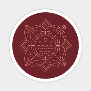 Nature Mandala 2 Magnet